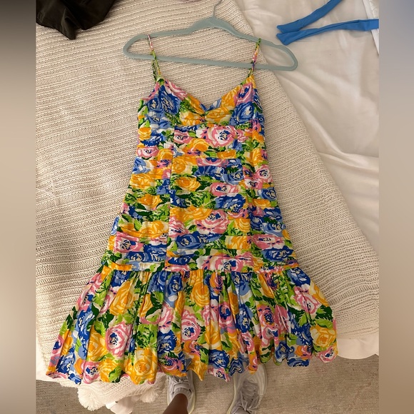 ZARA Floral Printed Dress - Picture 3 of 5